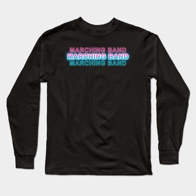 Marching Band Long Sleeve T-Shirt by Sanzida Design